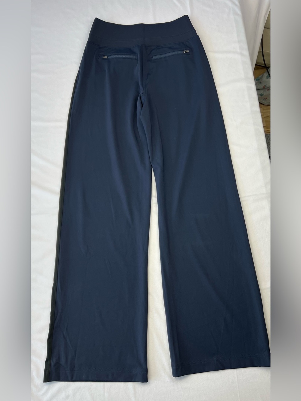 Athleta Venice Colorblock Wide Leg Pant Navy/Black Sculptek Light S/T Small Tall - Picture 10 of 12